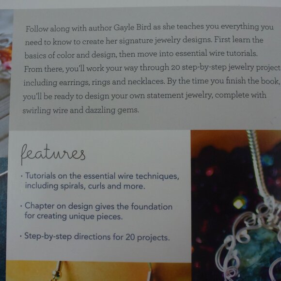 Freeform Wire Art Jewelry by Gayle Bird, Like New Condition - Picture 7 of 10